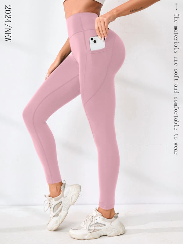New High Waisted Butt Lifting Tummy Control Pocket Shaping Leggings