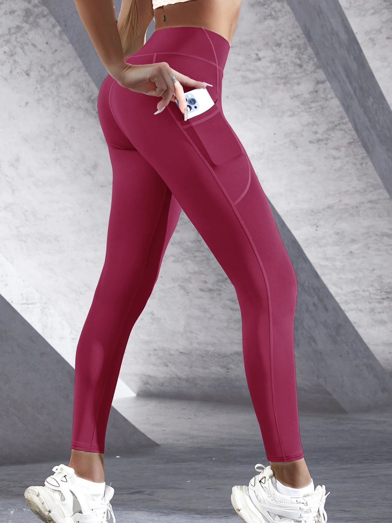 New High Waisted Butt Lifting Tummy Control Pocket Shaping Workout Leggings